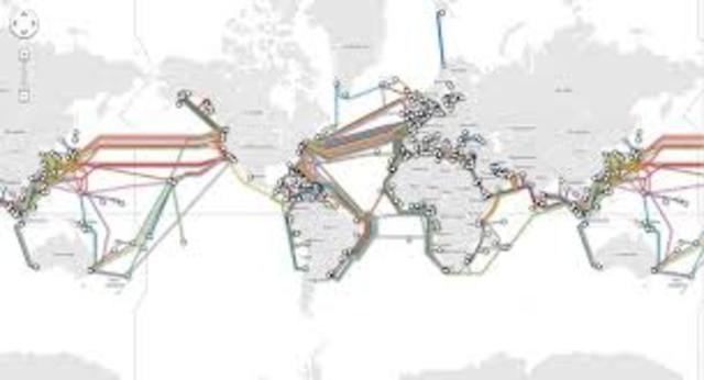 Completion of an Around the World fiber optic cable