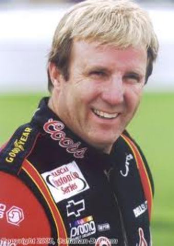 Nascar racing driver Sterling Marlin wins the 1995 Daytona 500.