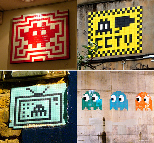 Les "Space Invader" d'Invader, Paris