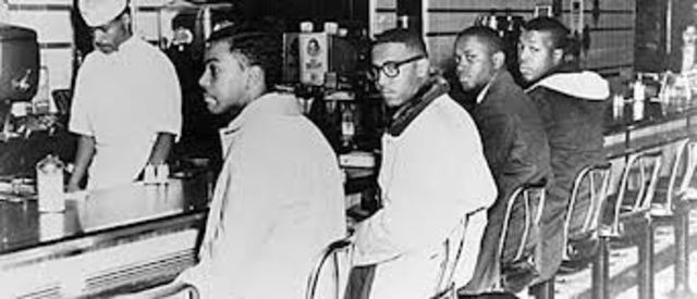 Sit-ins start in Greensboro, North Carolina