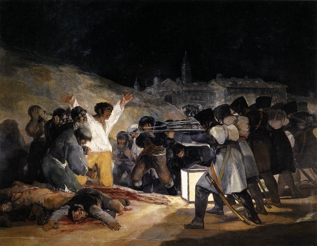 Tres de Mayo, Goya, 1814