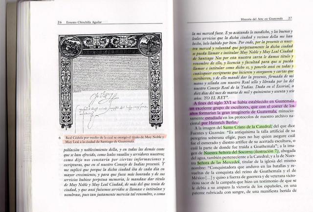 Felipe II condecora la ciudad de Santiago de los Caballeros de Guatemala