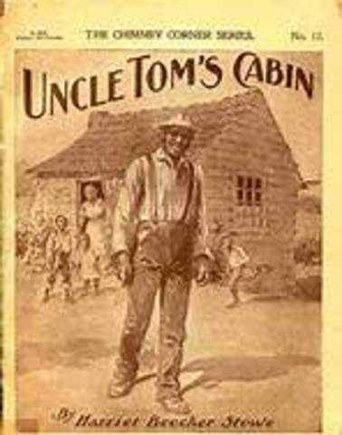 Harriet Beecher Stowe publishes Uncle Tom's Cabin, an antislavery novel.