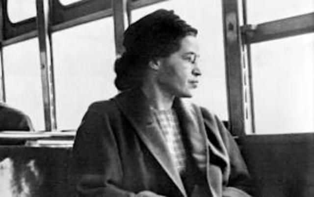 Rosa Parks Sits on the Bus