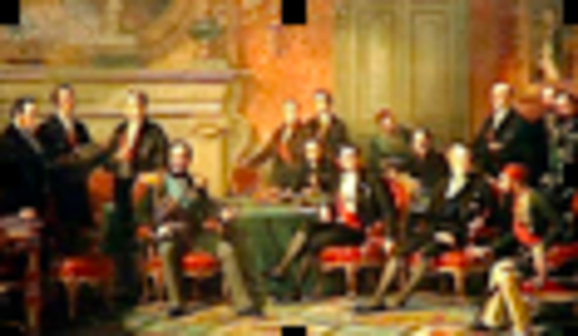 Signature du Traité de Paris qui met fin à la guerre de Sept Ans