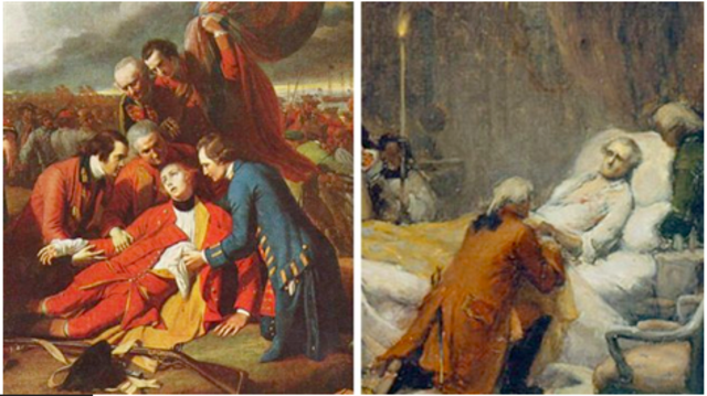 Mort de Montcalm et de Wolfe
