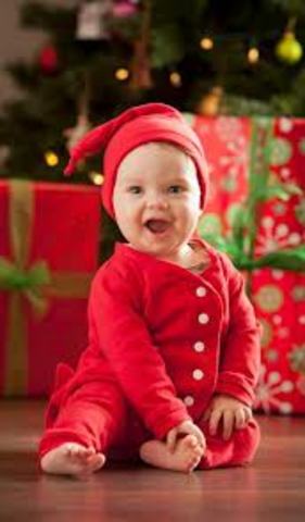 el bebe tiene 8 meses