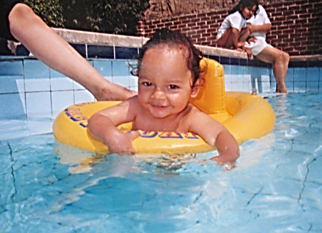 Mi primera vez en una piscina