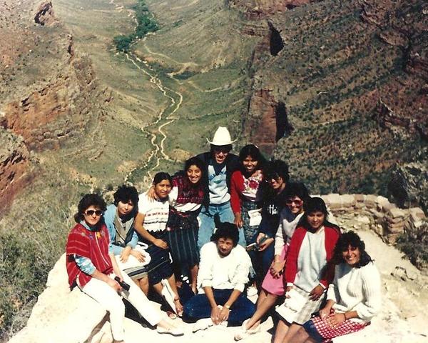 Mi mamá en el Gran Cañón de EE.UU