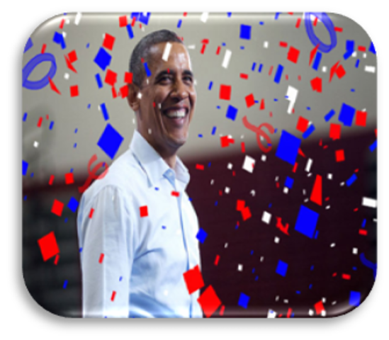 OBAMA RAN FOR PRESIDENT FOR THE SECOND TIME