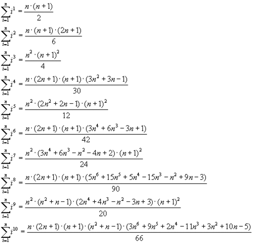 Summations and Taylor Series
