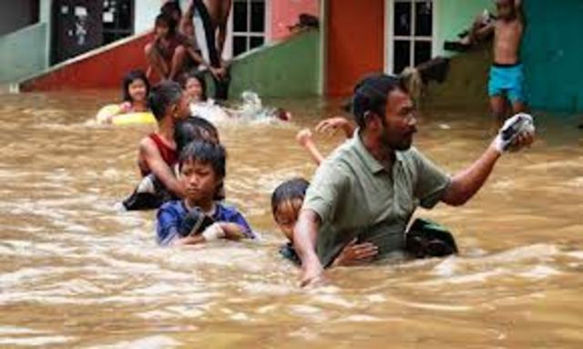 a massive flood hits