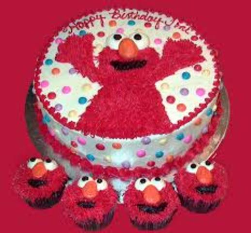 my frist birthday cake