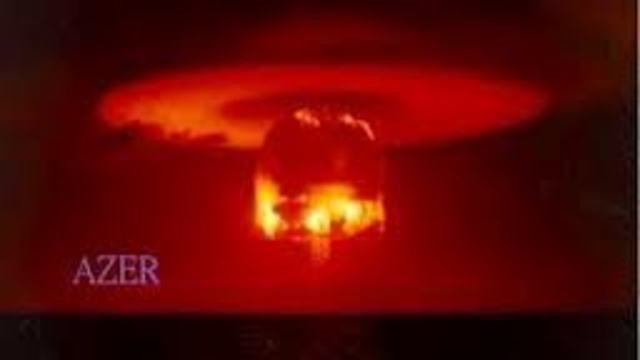 Explosion of the first hydrogen bomb