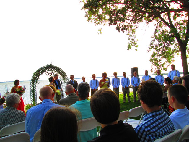 I went to a wedding.