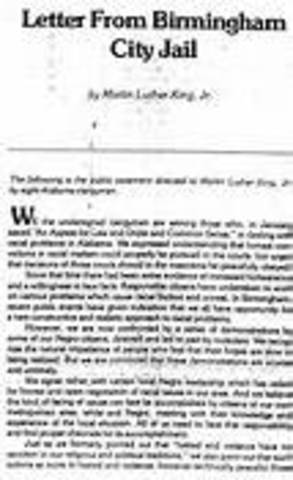 Letter From Birmingham Jail