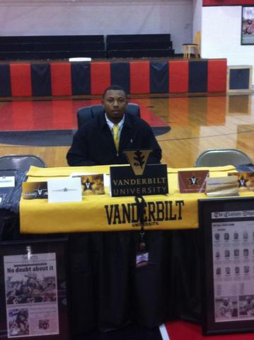 My nephew Ja'Borian "Tip" McKenzie signed with Vanderbilt University