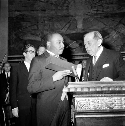 Martin Luther King, Jr. receives Nobel Peace Prize.