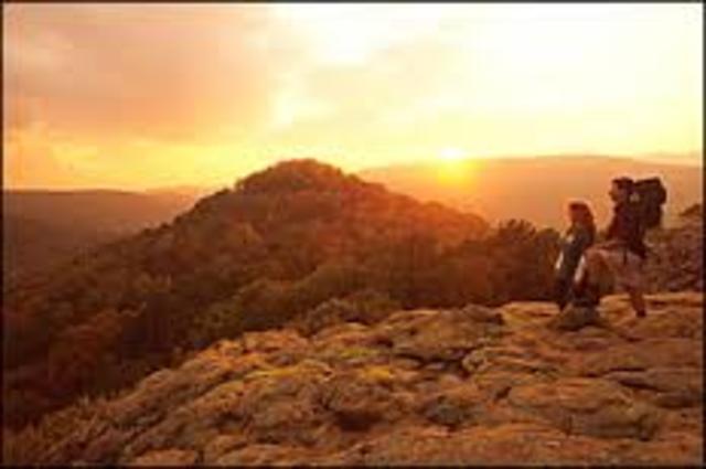 Fue en excursion en Arkansas