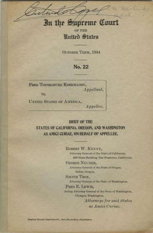 Korematsu vs. United States