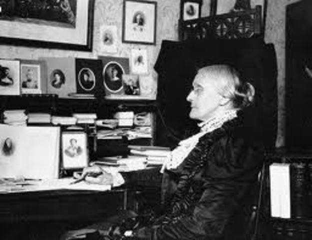 Susan B. Anthony arrested for trying to vote