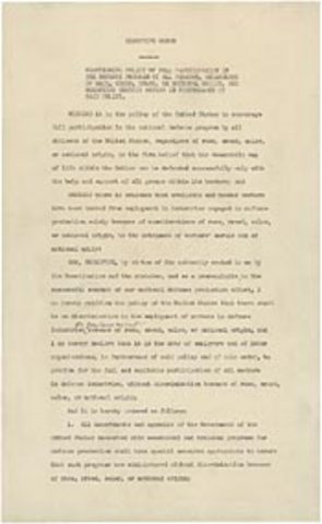 President signed executive order chap 18 sec 5