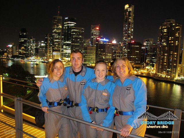 My family climb the story bridge