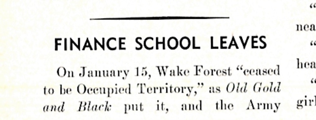 Finance School Leaves