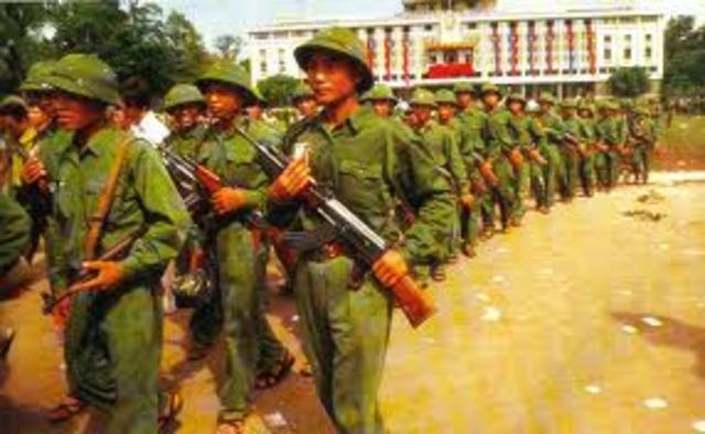 The deployment of NVA troops to South Vietnam 1962-1965