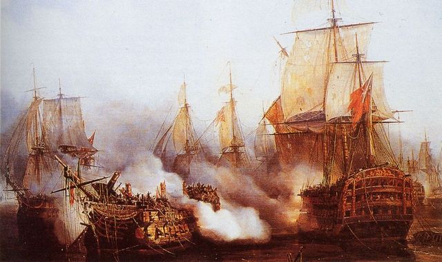 French Naval Forces Defeated