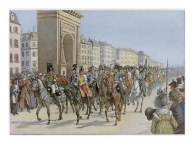 Napoleon enters Paris