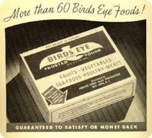 Clarence Birdseye invents frozen food