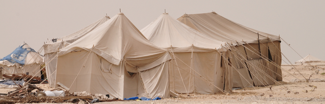 J'ai campé dans le désert!