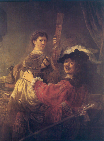"Rembrandt and Saskia in the Scence of the Prodigal Son in the Tavern"