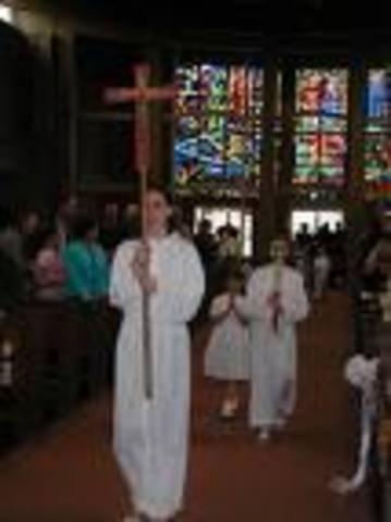 First time serving mass