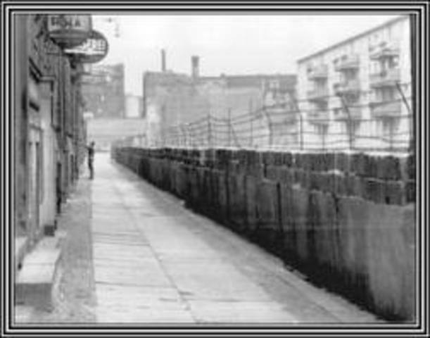 Berlin Wall is Erected