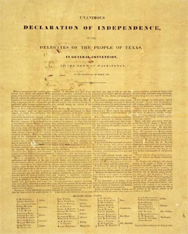 Texas Declaration of independence