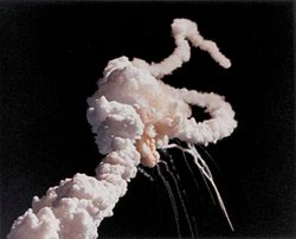 Space Shuttle Challenger Explodes