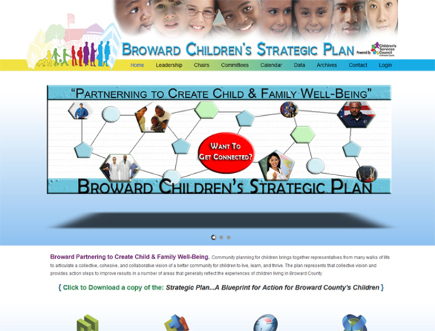 Broward Children's Strategic Plan Website