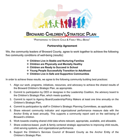 Partnership Agreements Signed