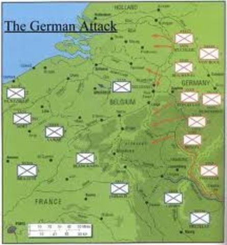 Germany attacks western Europe