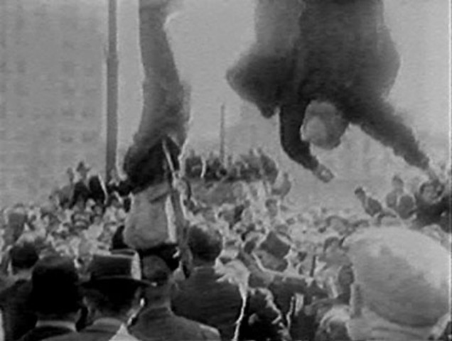 Mussolini is hanged
