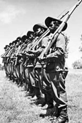 Aboriginal reconnaissance unit in defence of Australia