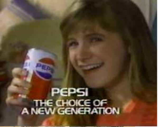 Pepsi launched its “Pepsi Generation” marketing campaign