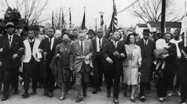 MLK Leads March to Montgomery Supporting Black Voters