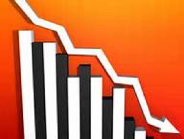 an economic downfall