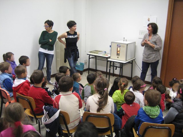 La scuola materna in visita