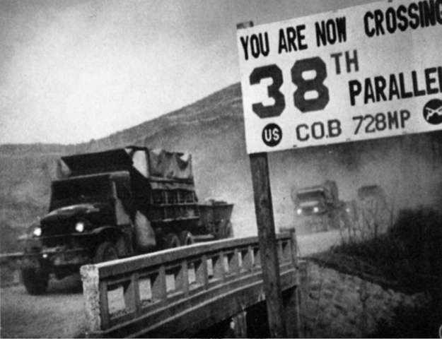 U.N. forces cross the 38th parallel