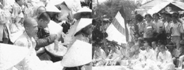 Buddist Deomonstrate Against Huong