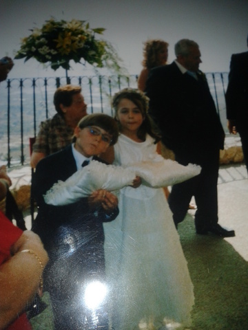 FUI PAJE CON MI PRIMA EN LA BODA DE MI PRIMO